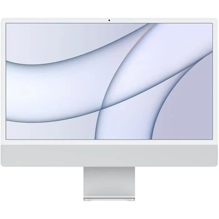 iMac Apple de 24 pulgadas, M1, 3,2 GHz, 8 GB de RAM, 256 GB SSD, Plata - GPU Apple 7