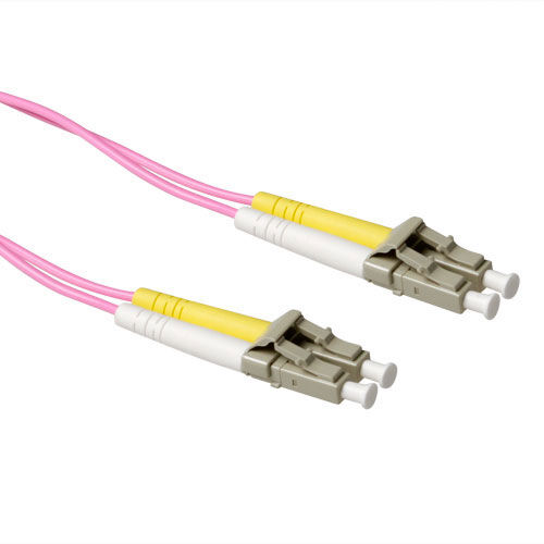 ACT RL9725 InfiniBand and Fiber Optic Cable 25m 2x LC Gray and Purple