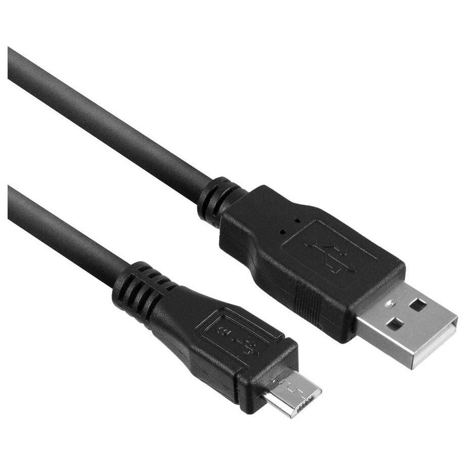 ACT AC3000 USB 2.0 Cable, 1m, USB A to Micro-USB B, Black