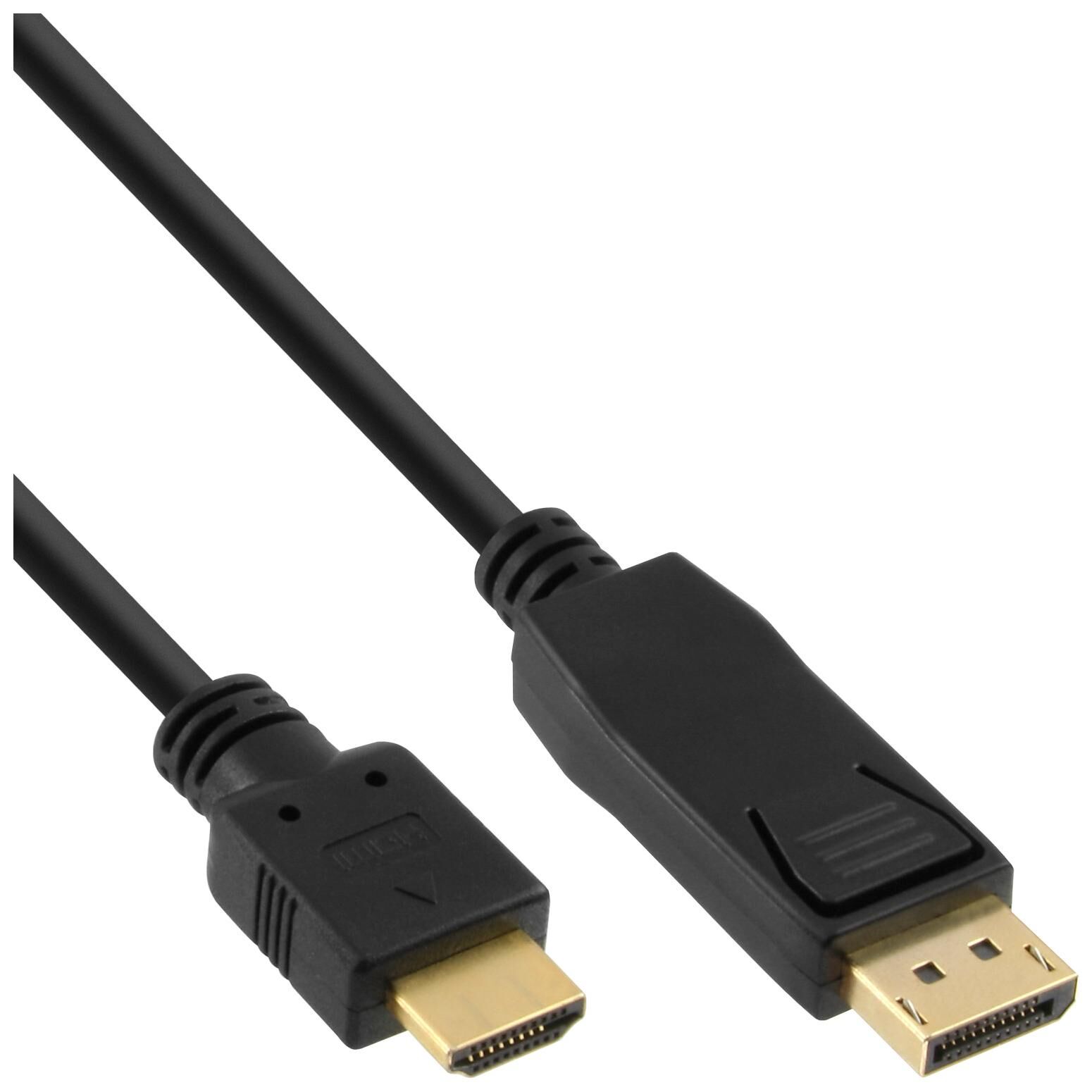 InLine 2m DisplayPort to HDMI Cable Adapter - Black