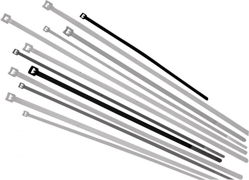 LAPP Basic Tie Cable Ties (450mm x 7.8mm) - Black, UV-Resistant, Pack of 100