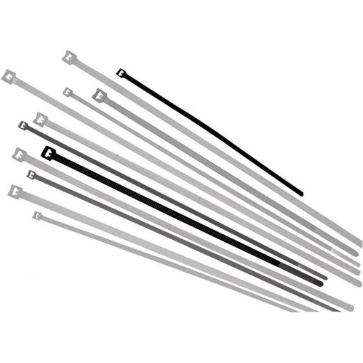 Câbles LAPP Basic Tie (450 mm x 7,8 mm) - Noir, résistant aux UV, paquet de 100 pièces