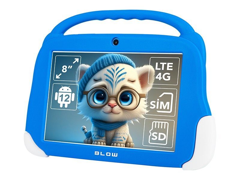 Blow KidsTAB8 4G 4/64GB Blue Tablet with Case
