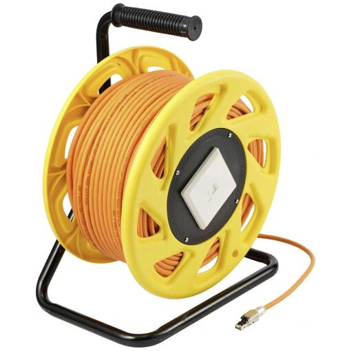 Câble réseau Renkforce Cat.7a en paire torsadée non blindée, 50m, orange, sans halogène