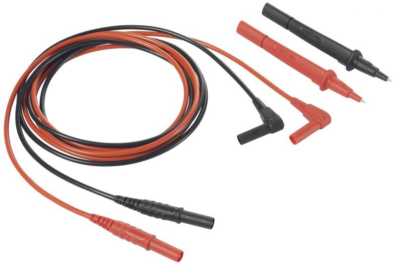 VOLTCRAFT VC801 Measurement Lead - 4 mm Banana Plug to Test Tip, 1.5 m Black-Red