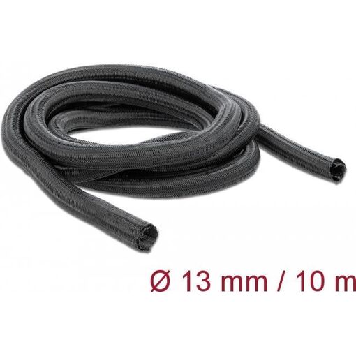 Delock Braided Sleeving, 10m, Black (18922)