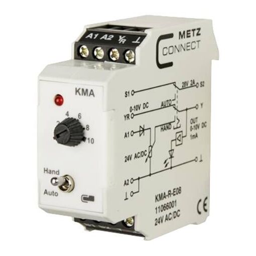 MetzConnect Analog Value Transmitter 24, 24V AC/DC (max), Model 11066001