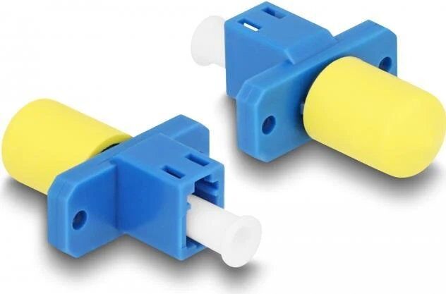 Delock LC to ST Simplex Fiber Adapter - Blue