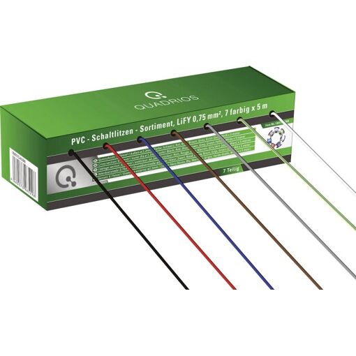 Cable Quadrios LiFY, 1 x 0,75 mm², carrete de 35 m, 8 colores