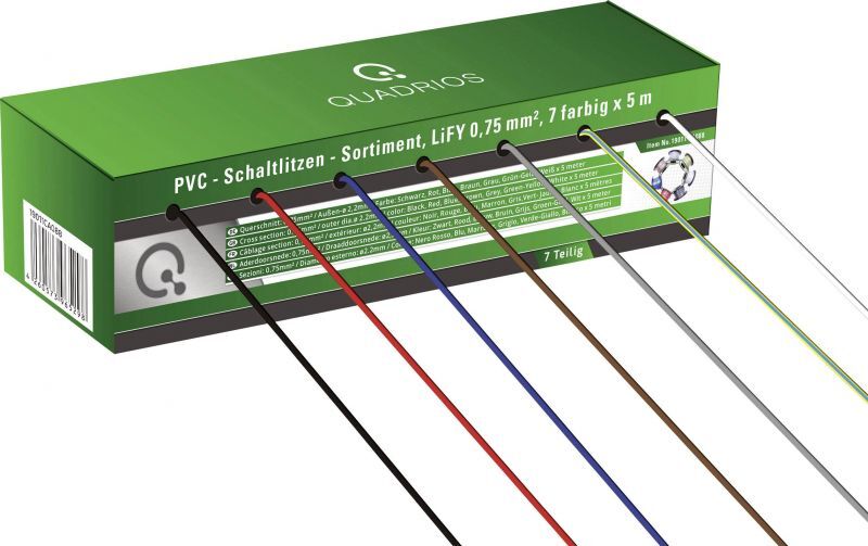 Quadrios Litze LiFY Wire, 1 x 0.75 mm², 35m Spool, 8 Color Options