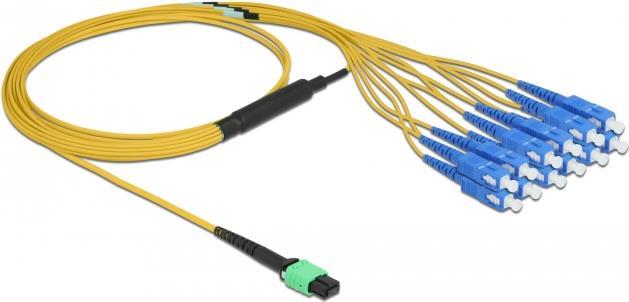 Delock Fan-out Cable - MPO/UPC to SC/UPC Single-Mode, 2m, 3mm, Halogen-Free
