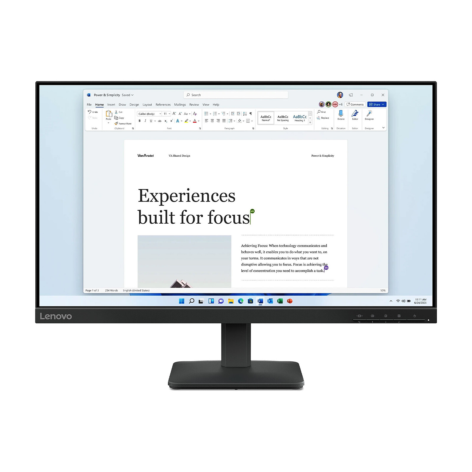 Monitor Lenovo 23.8'' LED - L24-4e