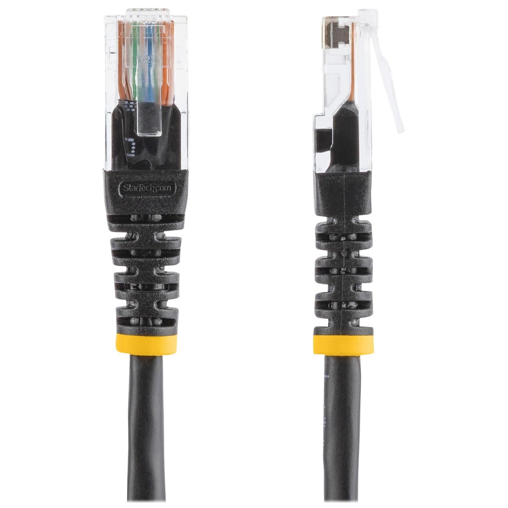 Câble Ethernet StarTech Cat5e - Câble de raccordement moulé noir de 10 pi