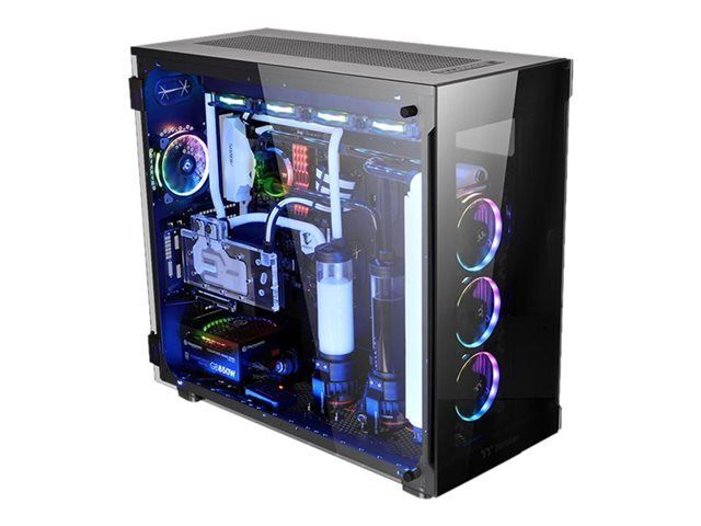 Thermaltake View 91 RGB Tempered Glass Case - XL-ATX - Side Panels with Windows - Black - No Power Supply (PS/2) - USB/Audio