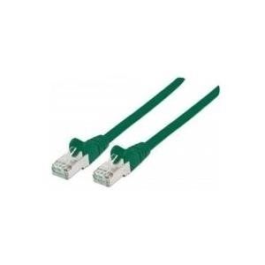 Intellinet Network Patch Cable, Cat6, 10m, Green, Copper, S/FTP, LSOH / LSZH, PVC, RJ45, Gold Plated Contacts, Snagless, Booted, Lifetime Warranty, Polybag - Cordon de raccordement - RJ-45 (M) pour RJ-45 (M) - SFTP, PiMF - CAT 6 - sans halogène...