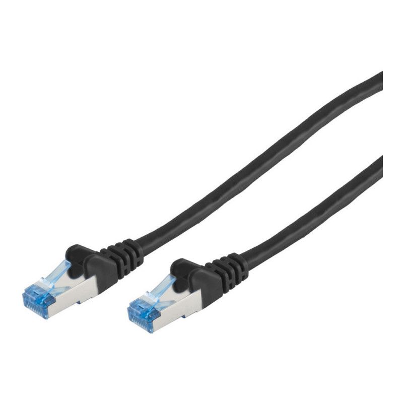 No-Name CAT6a RJ45 S/FTP Patch Cable, 15m Black