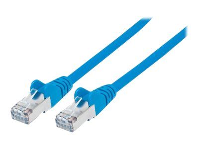 IC Intracom Intellinet Network Patch Cable, Cat7/Cat6A, 15m, Blue, Copper, S/FTP, LSOH/LSZH, PVC, RJ45, Gold Plated Contacts, Snagless, Booted
