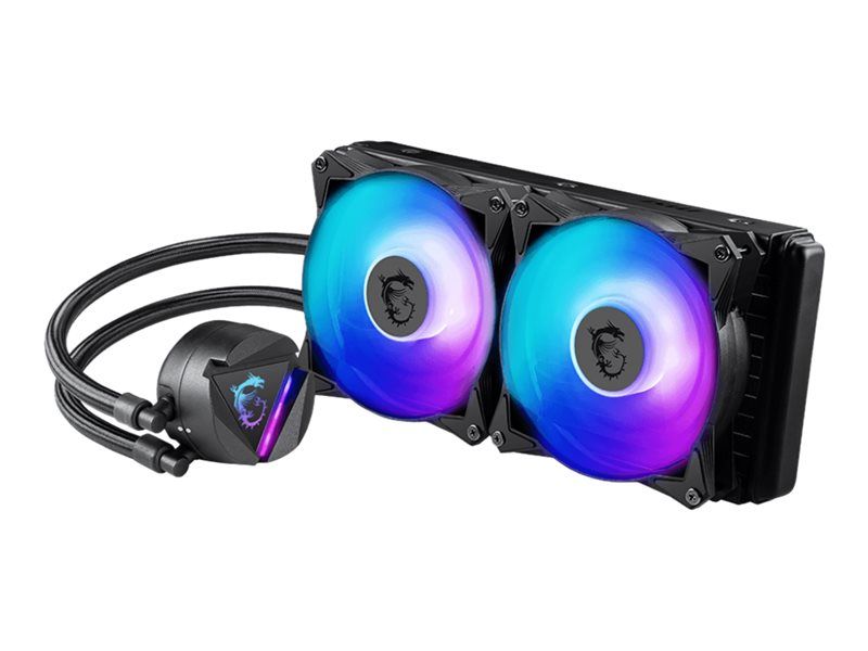 MSI MAG CoreLiquid 280R - Système de refroidissement liquide pour processeur - Taille du radiateur : 280 mm - Compatible avec LGA1150, LGA1151, LGA1155, LGA1156, LGA1200, LGA1366, LGA2011, LGA2011-3