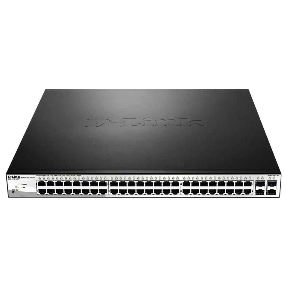 D-Link Web Smart 12-port Gigabit PoE+ Switch (DGS-1210-52MP)