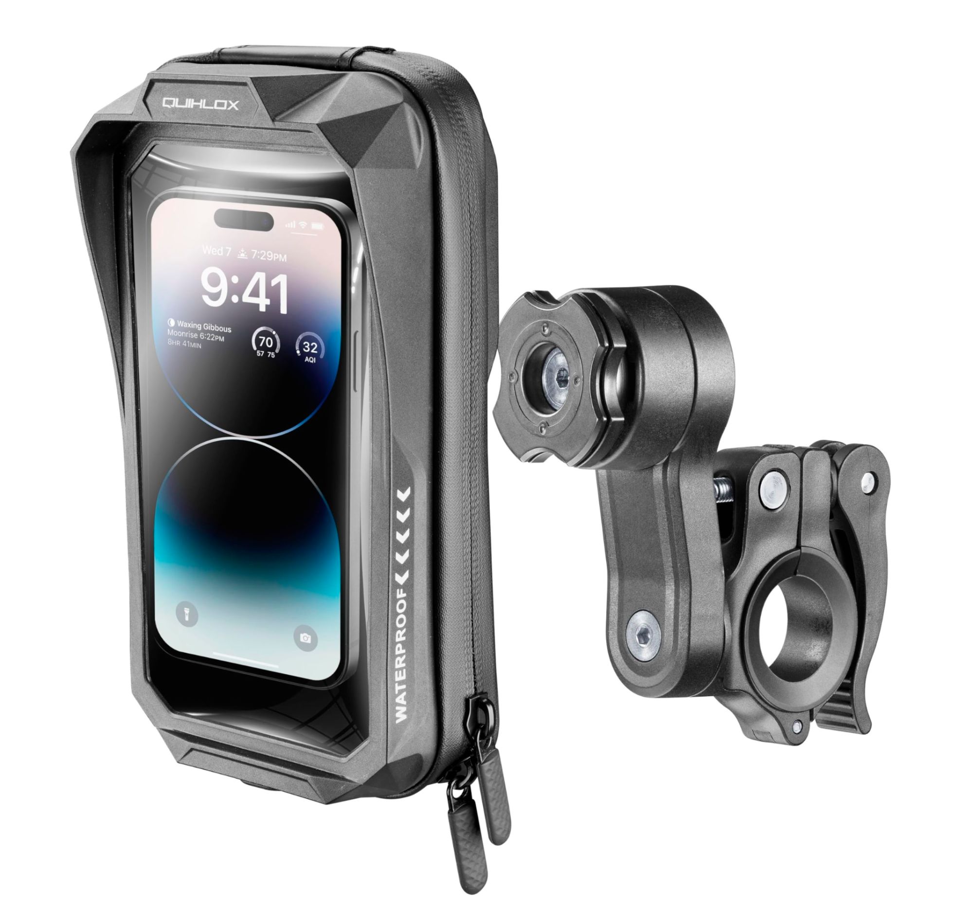 Kit Interphone Quiklox Waterproof Pro, Negro