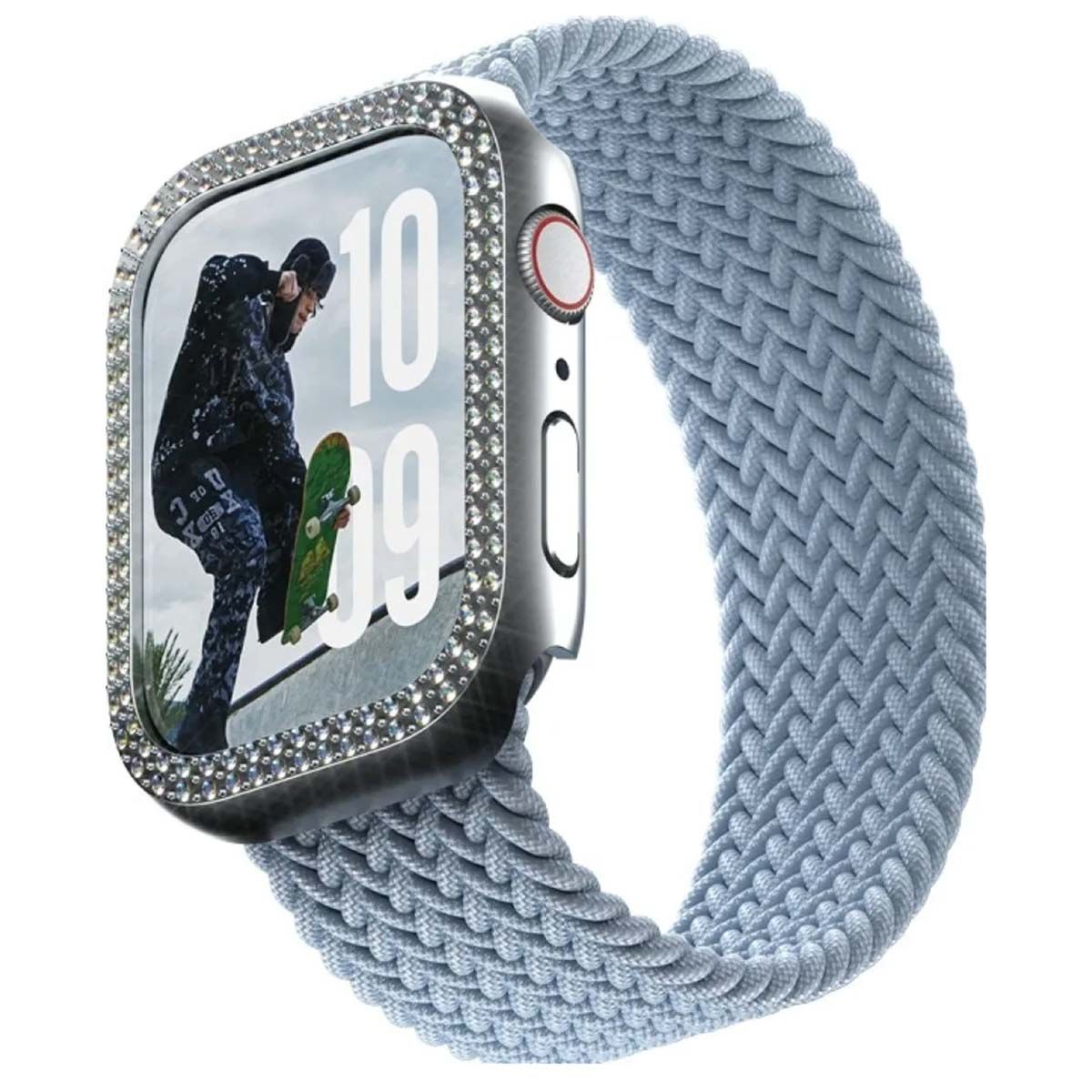 PanzerGlass Bling Bumper Watch Protector, Series 10/11, 42mm, Silver