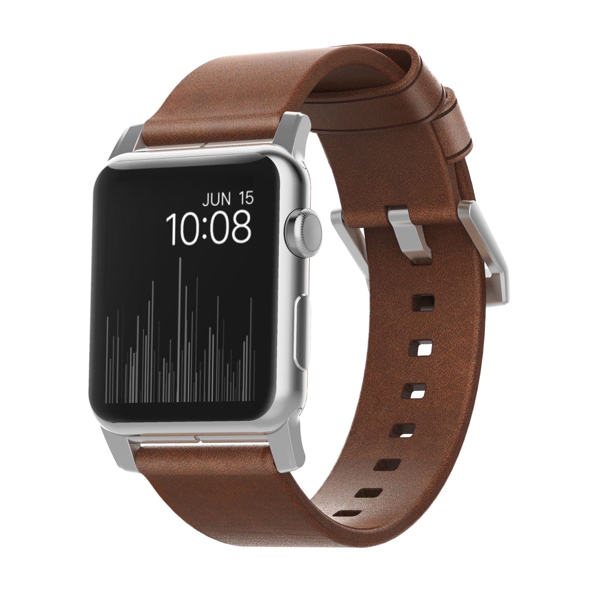 Apple Leather Watch Strap, Brown