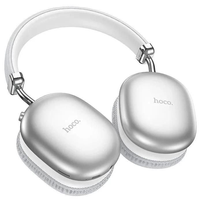 Casque Bluetooth HOCO W35 Max - Argent - Pliable - Autonomie 90h