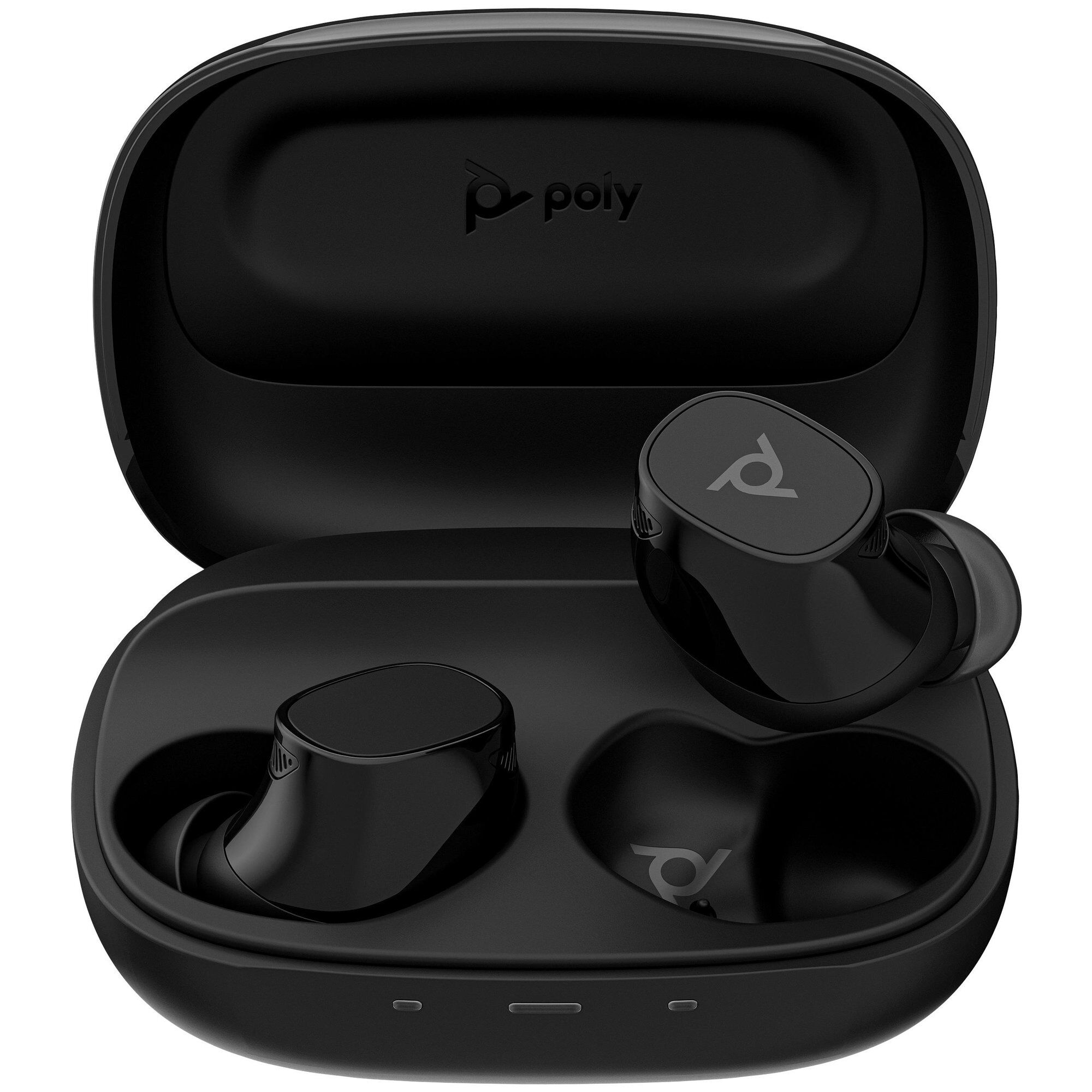 Poly Voyager Free 20 Wireless Earbuds - Gray + Charging Base Case
