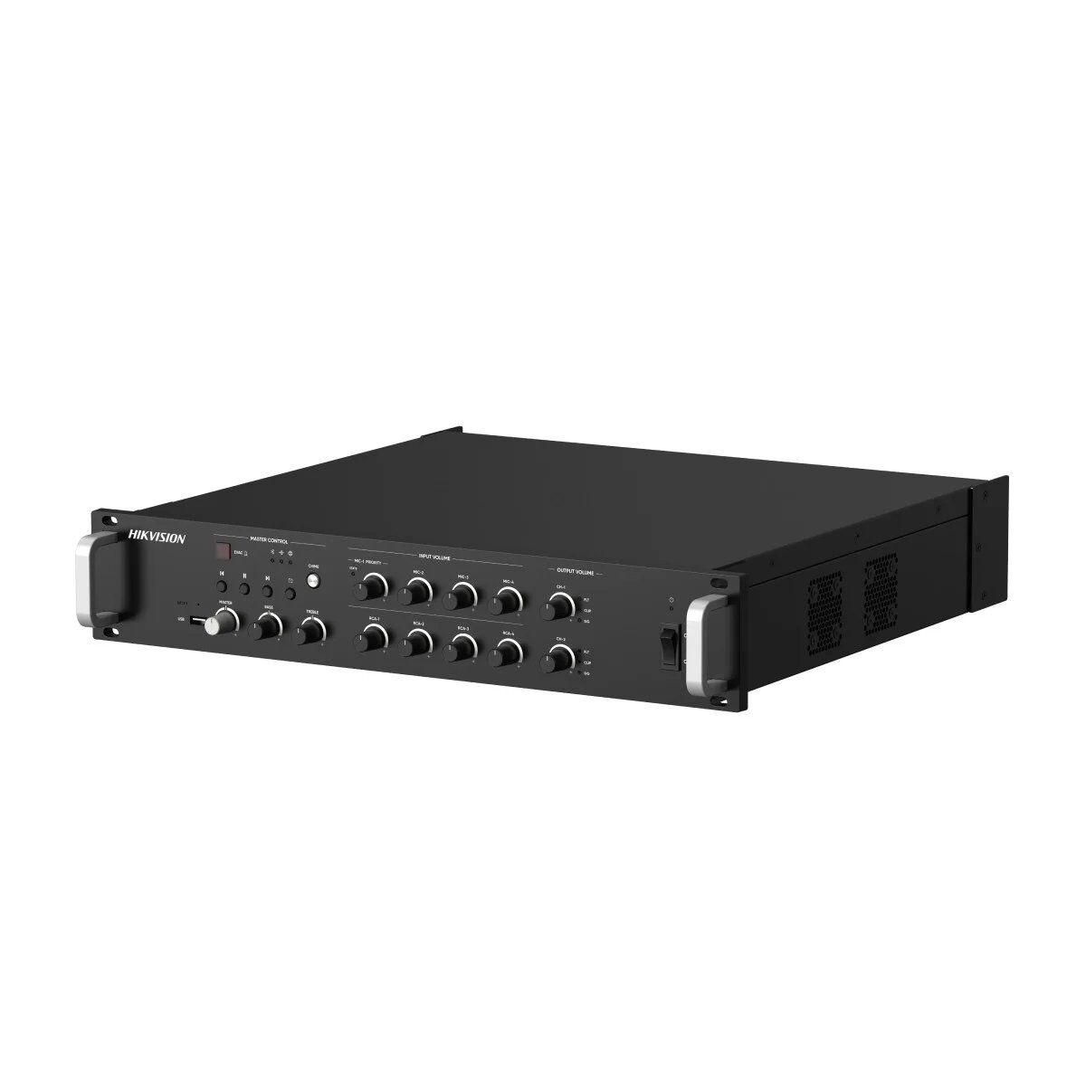 Hikvision 500W 2-Zone Network Amplifier, Black