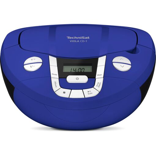 TechniSat VIOLA CD-1 Portable Stereo Speaker, Blue 2W