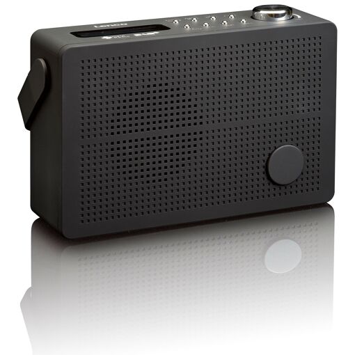 Lenco PDR-030 FM PLL Tuner Radio, Black
