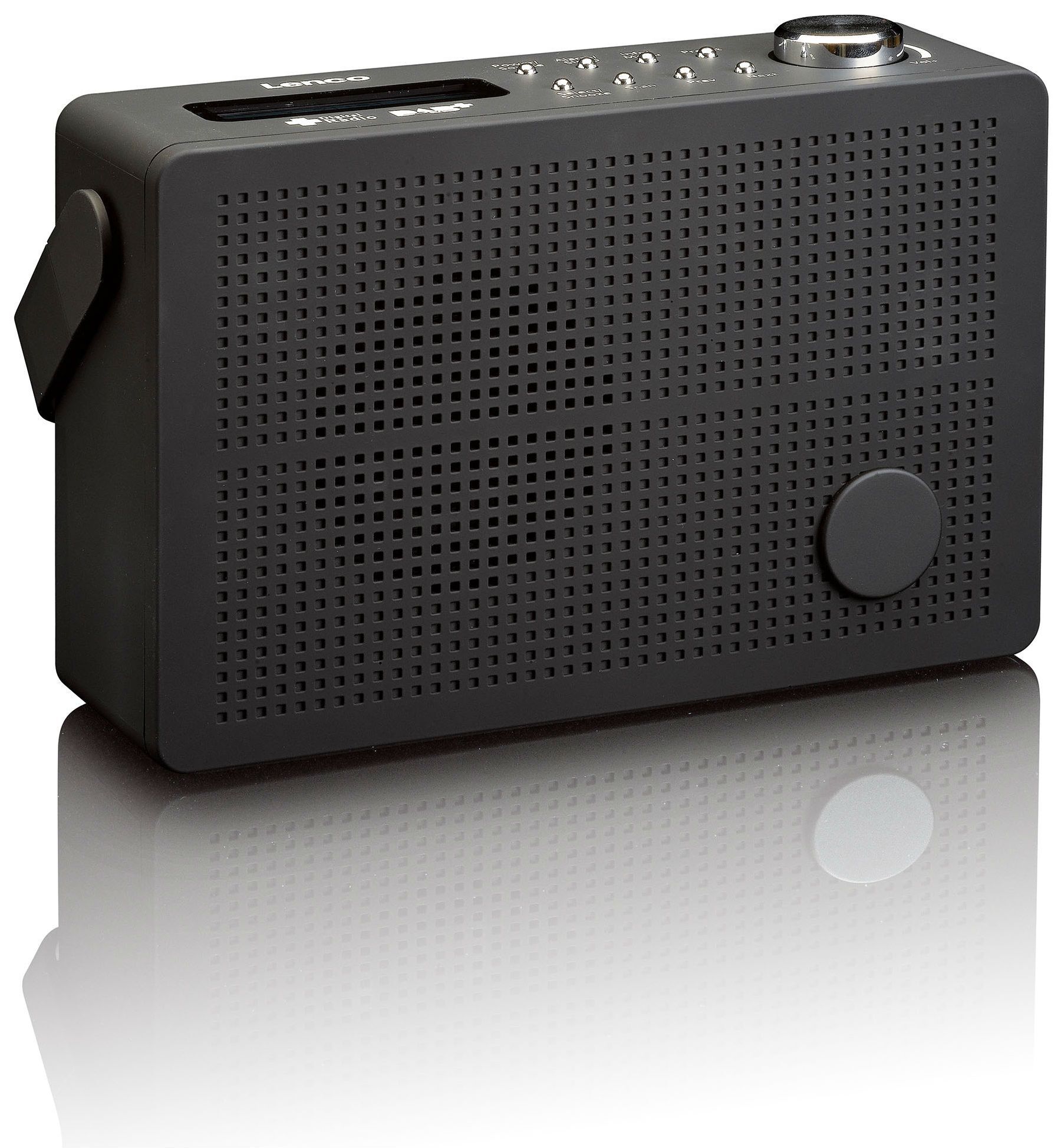 Lenco PDR-030 FM PLL Tuner Radio, Black