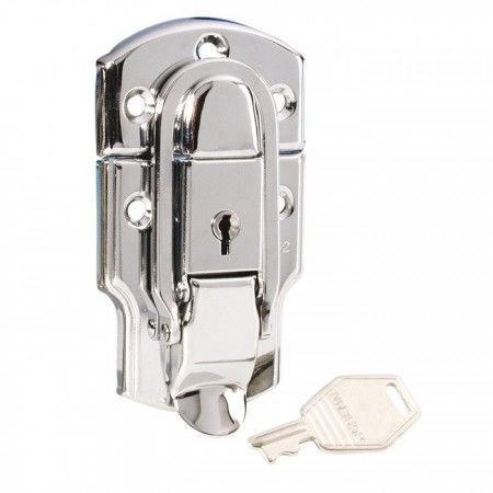 Adam Hall Padlock Frog Fastener - Large Model - Chrome