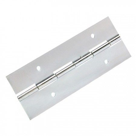 Adam Hall - 51mm Pierced Steel Piano Hinge, 1.83m Long, Open - Zinc