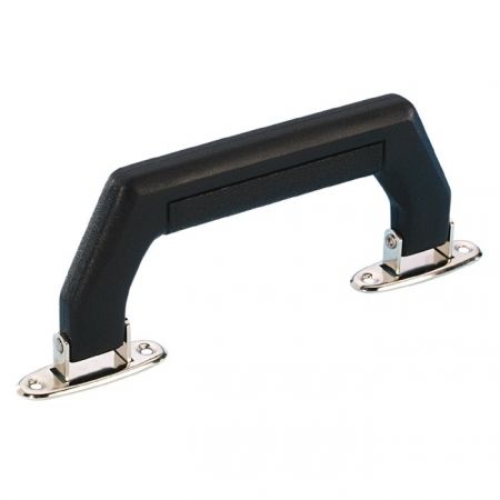 Adam Hall - Lightweight Document Door Handle - Black & Nickel
