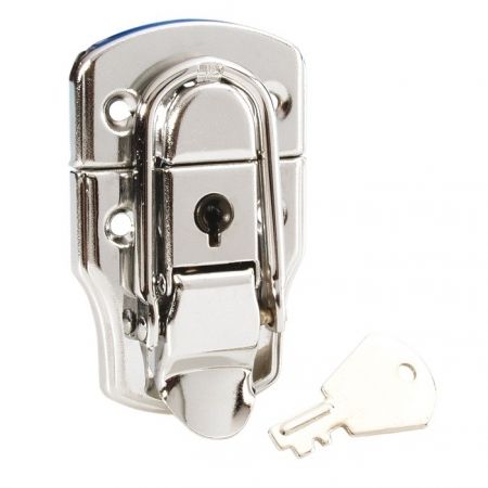 Adam Hall Padlock Medium Frog Clamp - Chrome