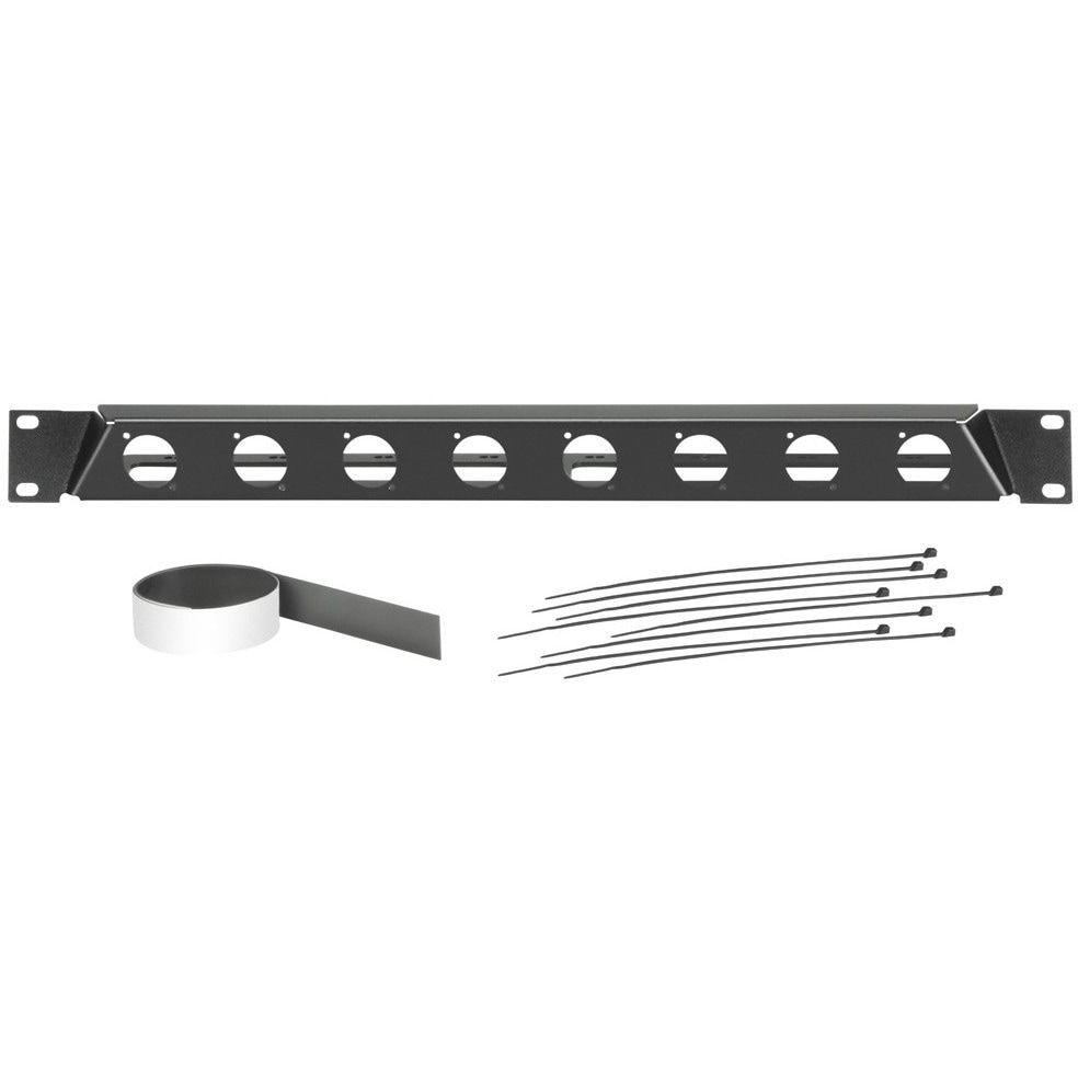Adam Hall Inclined Rack Panel with 8 Type D Connections