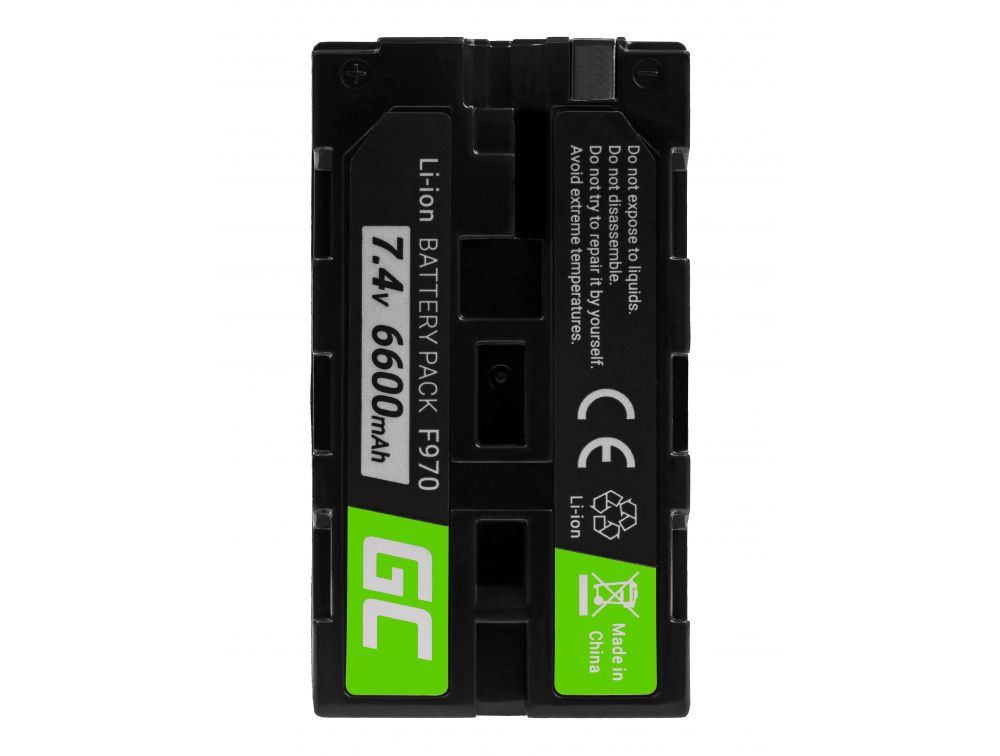 Baterías recargables Green Cell para cámaras de video Sony (6600 mAh, 7.4 V)