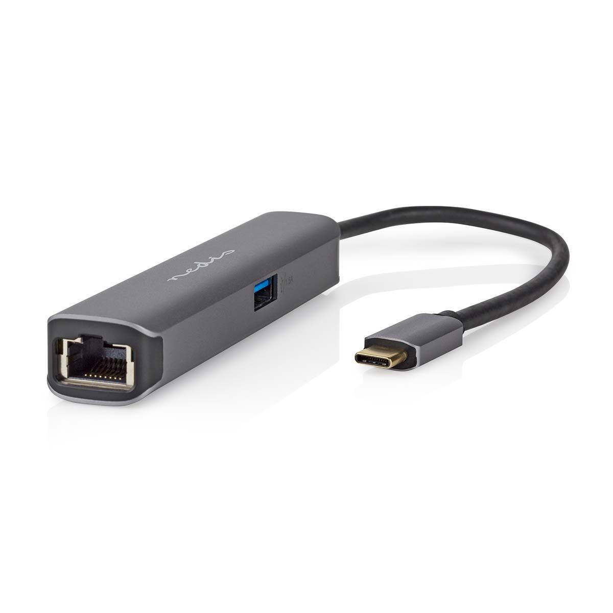 Nedis USB-C 4-in-1 Hub (RJ45, USB-A, USB-C, HDMI 4K)