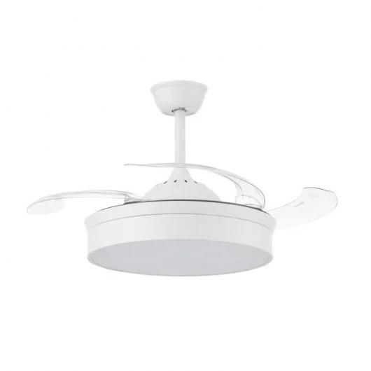Ledme Mistra Ceiling Fan with LED Light and Remote Control 72W White