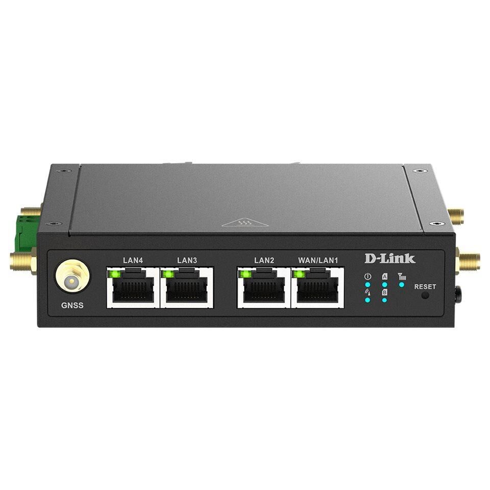 D-Link DWM-530-T Wireless Router - 2.4GHz WWAN, SNMP v2c, SNMP v3, 4G/3G - DIN Rail Mount