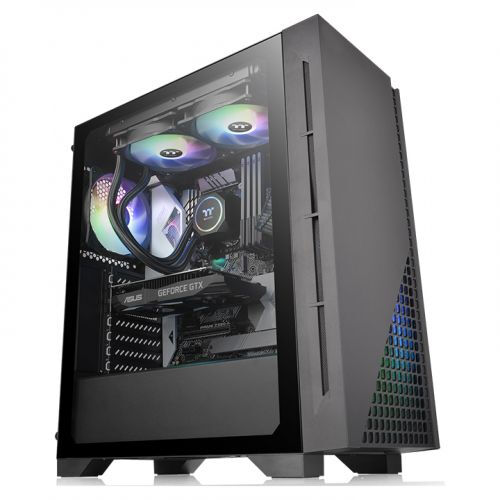 Thermaltake H330 Midi Tower Case, Black