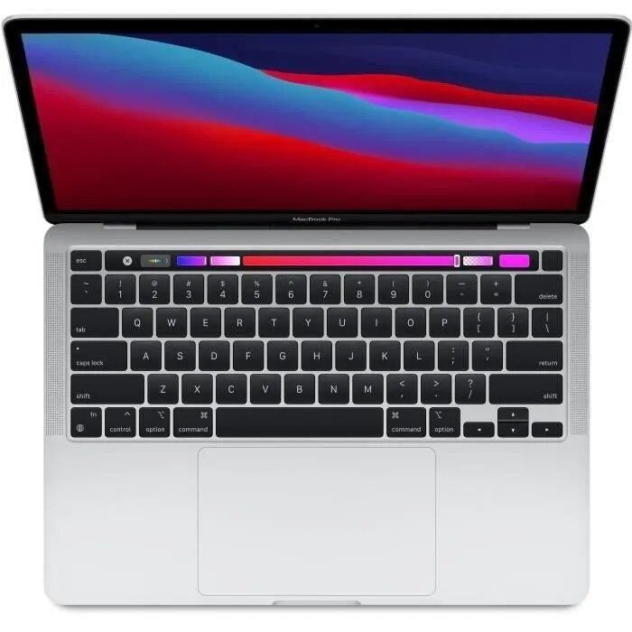 MacBook Pro Apple de 13 pouces avec barre tactile (2020) - Puce Apple M1 - 8 Go de RAM - 512 Go de stockage - Argent