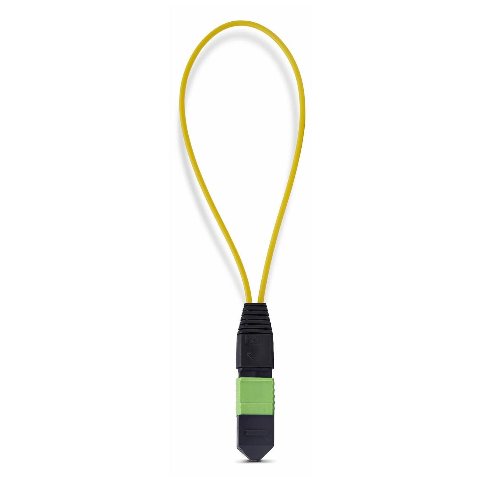 Startech MPO-12 Monomode Fiber Optic Loopback Adapter - TAA Compliant, 9/125 µm, OS1/OS2, Blue