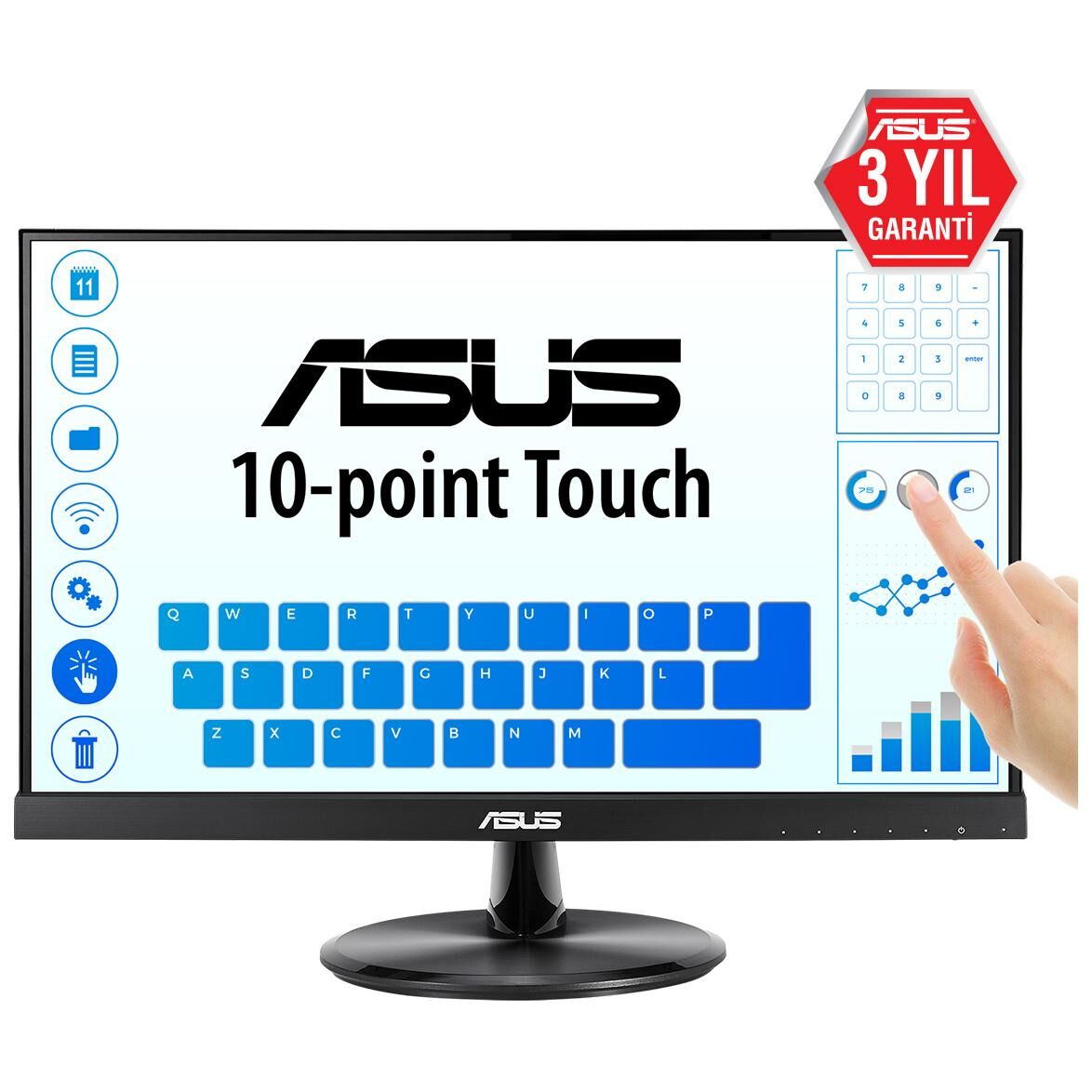 ASUS VT229H 21.5-inch Full HD LED Touchscreen Monitor, Black