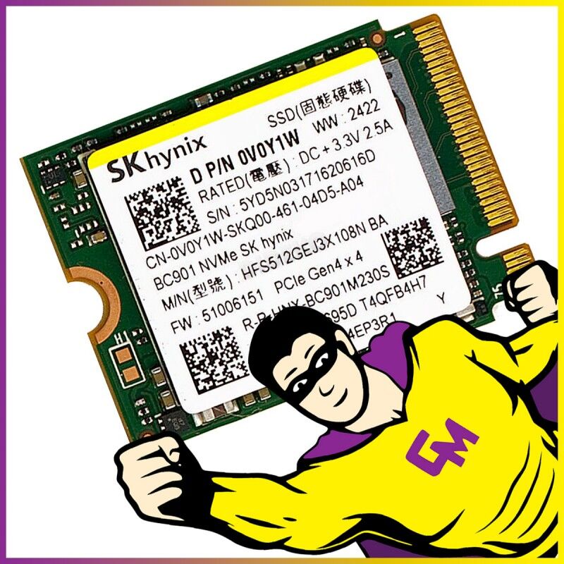 SK Hynix M.2 PCIe NVMe SSD - 512GB