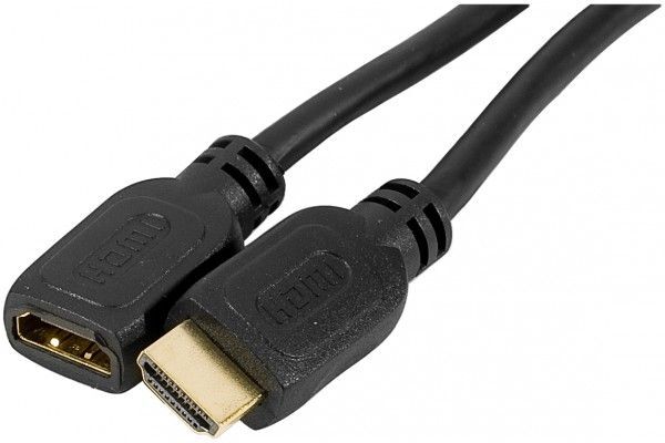 Cable de extensión HDMI Exertis Connect - 1 m - Negro
