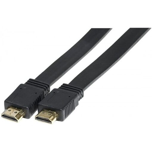 Câble HDMI Exertis Connect - 1,5 m, Noir, Plat, Compatibilité 4K