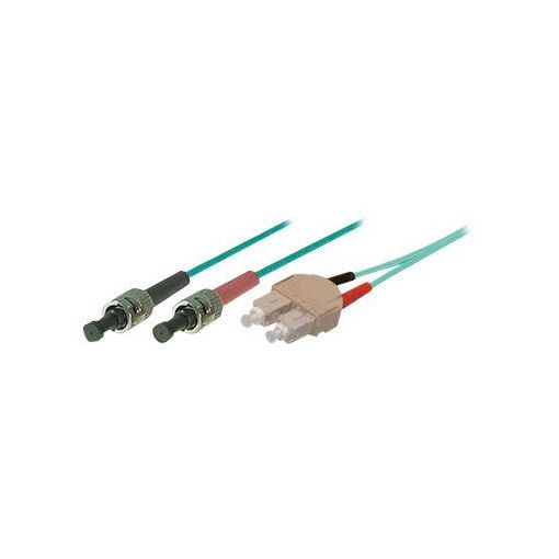 Cable óptico de fibra multimodo Exertis Connect OM3, 3 m, turquesa
