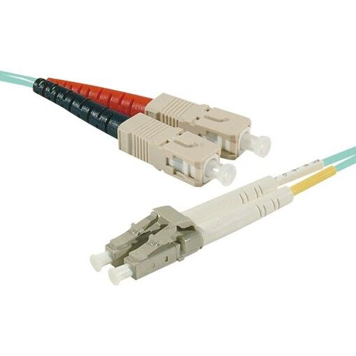 Cable de fibra óptica Exertis Connect LC multimodo (5 m, OM3, turquesa)